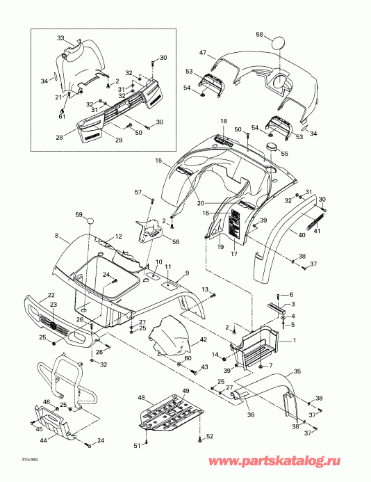 ���������� Bombardier Traxter, 7405/7406, 2000 - Body And Accessories