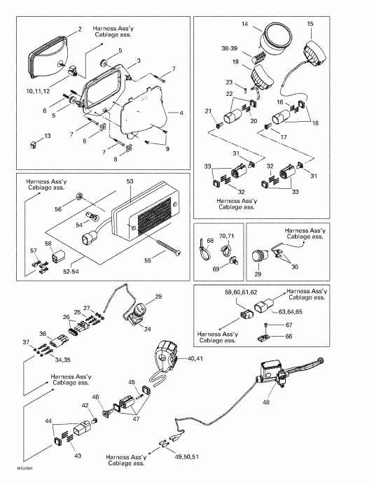 ATV  Traxter, 7413/7414, 2000 - Main Harness And Electrical Accessories