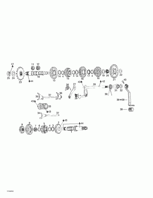 ������������ BRP DS 650, 7449, 2001 - Transmission