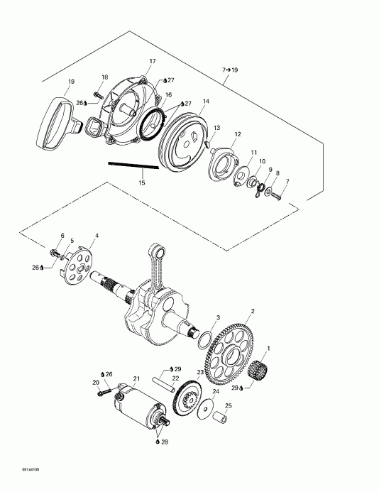 ���������� BRP Traxter Footshift, Green/vert, 2001 ������ - Rewind �������, ��������������