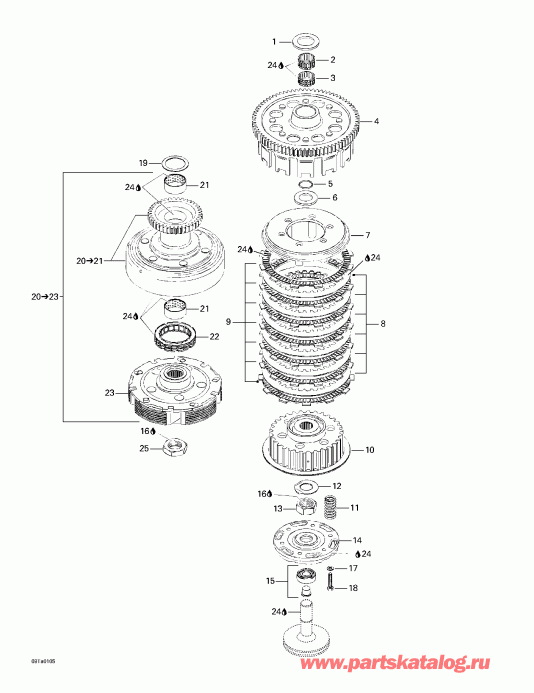   Traxter Footshift, Green/vert, 2001 - Clutch