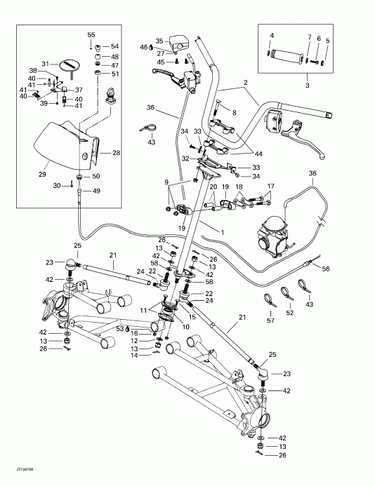 ATV  Traxter XL, 7448, 2001  - Steering System