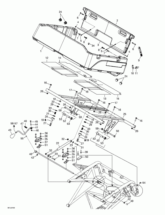   Traxter XL, 7448, 2001  - Rear Cargo Box