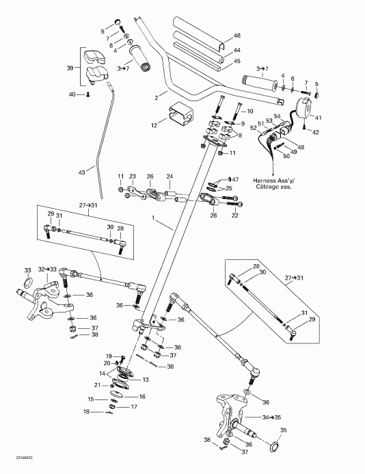  Bombardier DS 650, 2002  - Steering System