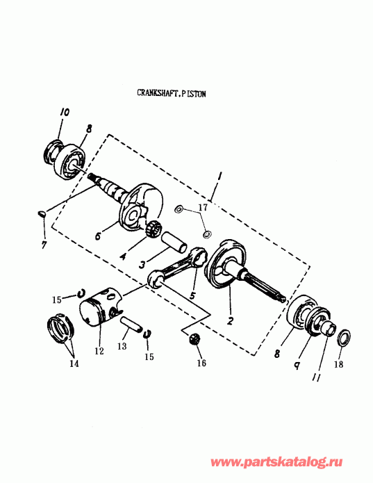    Mini DS 90 2-strokes, 2002 - Camshaft, Piston (170-02)