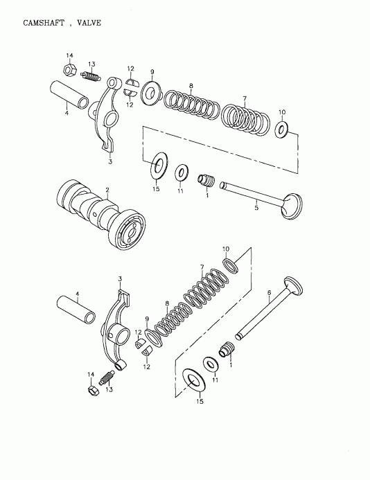 ����������  Mini DS 90 4-strokes, 2002 - Camshaft, Valve (172-03)