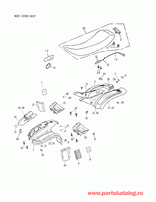 ���������� - Body Cover, Seat 172-18