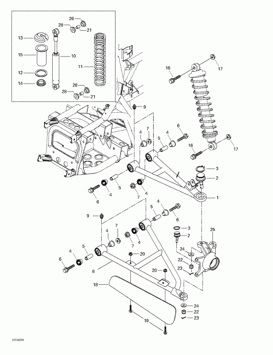  BRP Quest, 2002 - Front Suspension