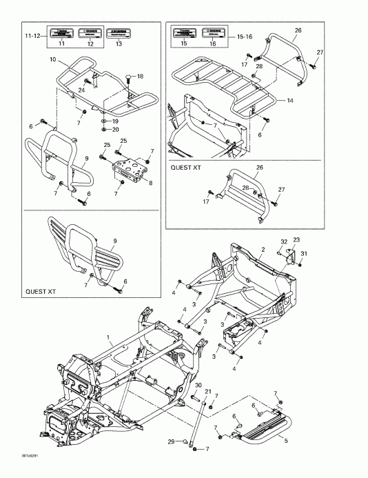  BRP Quest, 2002 -   Luggage Racks