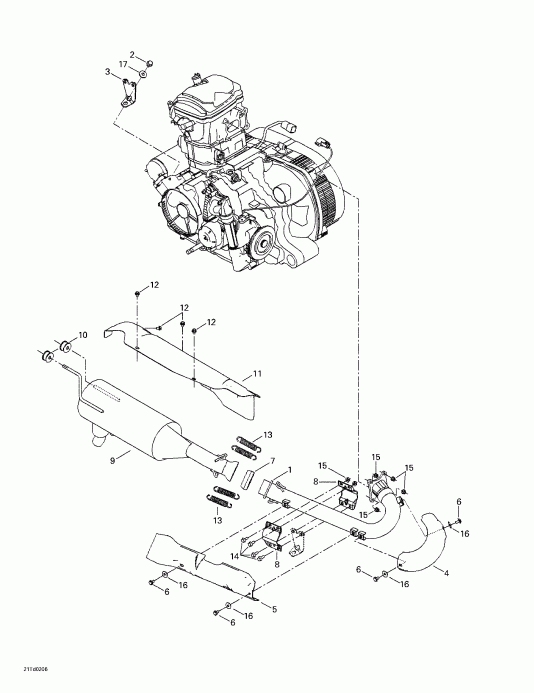   Quest, Blue/bleu, 2002 - Exhaust System