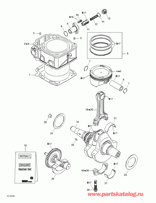 ����������  Quest, Green/vert, 2002 ������ - Crankshaft And Cylinder