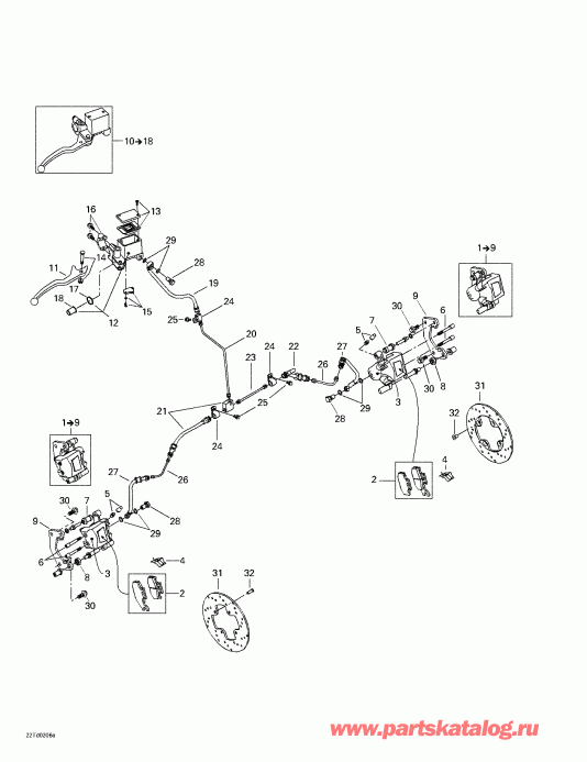 ATV  Quest, Green/vert, 2002 - Hydraulic Front 