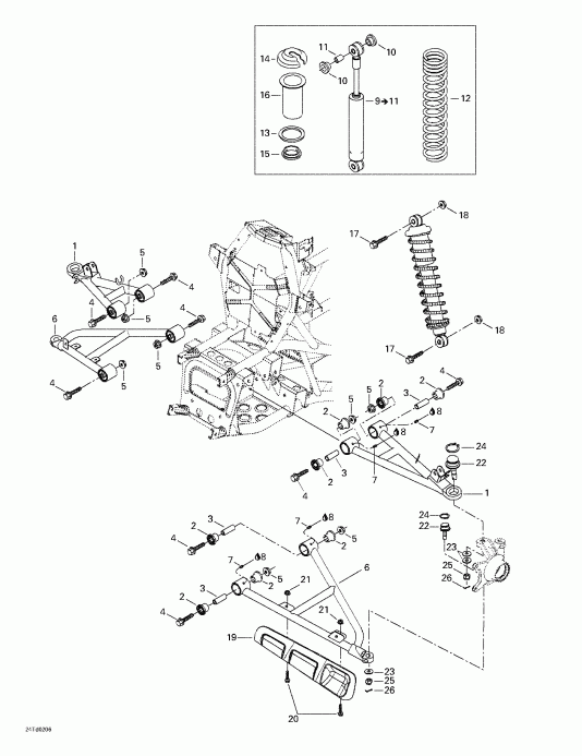    Quest, Green/vert, 2002 - Front Suspension