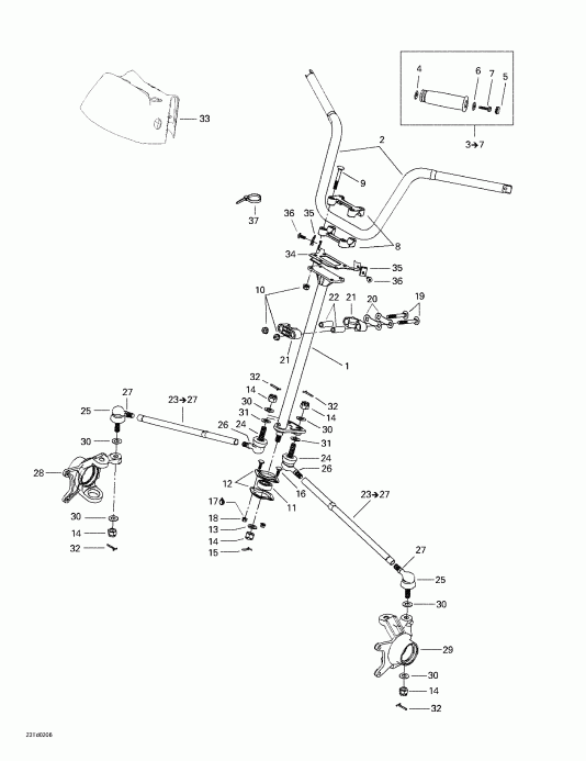   Quest, Green/vert, 2002 - Steering System