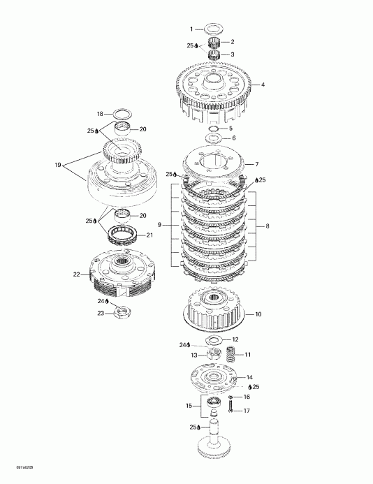 ATV Bombardier  Traxter Autoshift, 2002 - Clutch