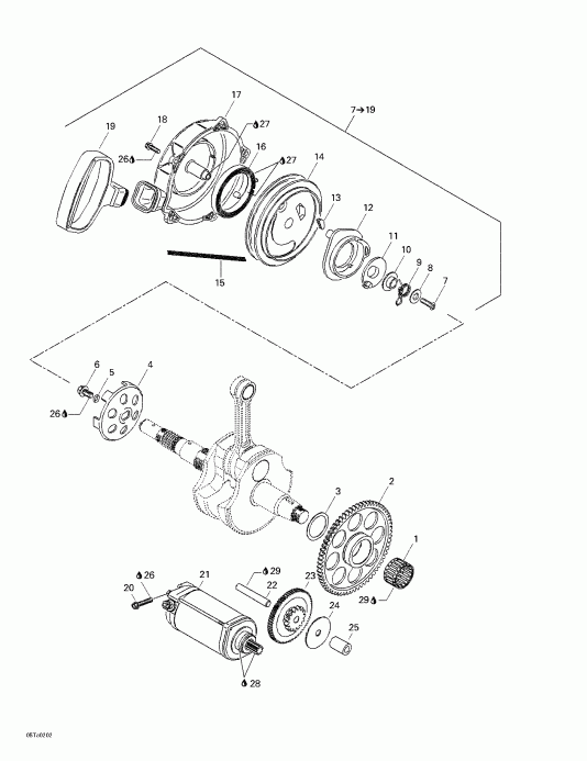  Traxter XL, 7458, 2002 - Rewind Starter, Electric Starter