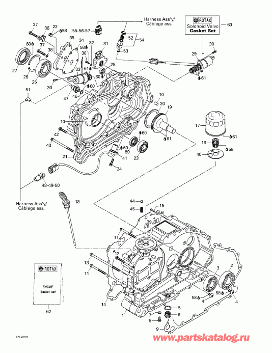 ATV BRP Traxter XT, 2002 - Clutch Housing And Cover