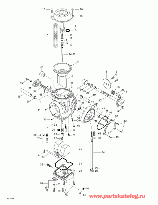 ATV  DS 650, 2003 - Carburetor