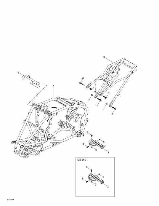  BRP DS 650, 2003  - Frame