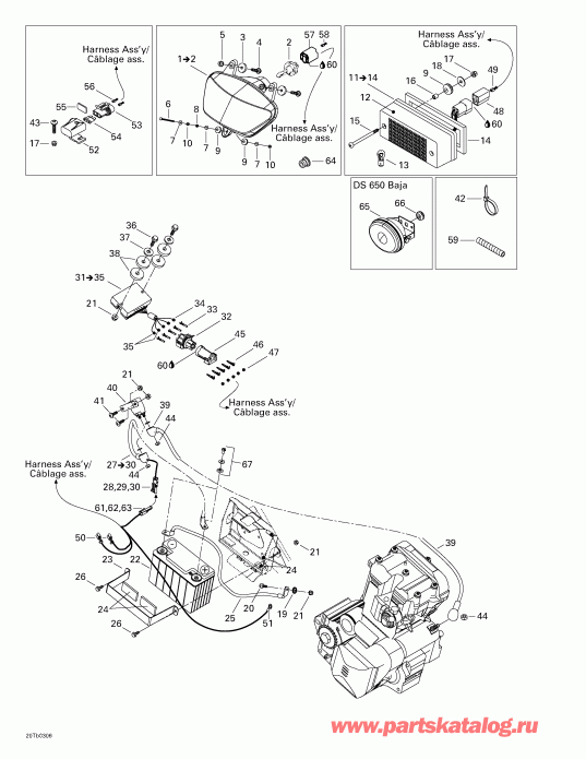  BRP DS 650, 2003 - Electrical System 1