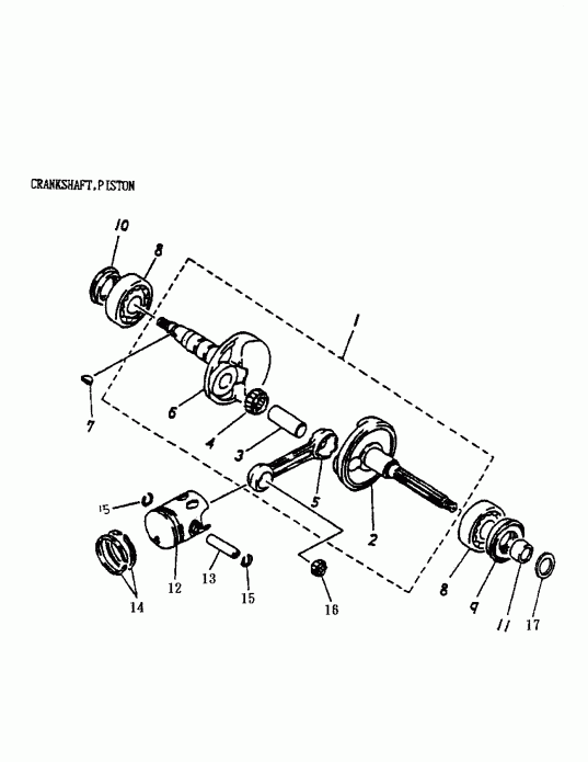   Mini DS 50 2-strokes, 2003  - Cylinder, Cylinder Head 166a-02