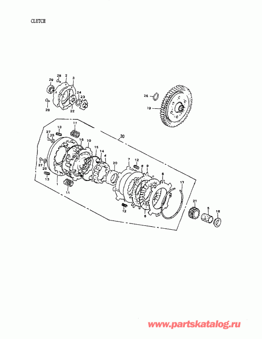 BRP Mini DS 90 4-strokes, 2003 - Clutch 172a-06