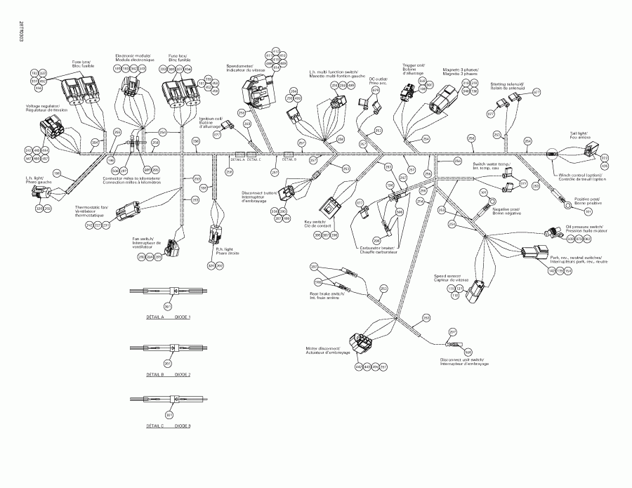 BRP Outlander 400, 2003 ������ - Main Harness