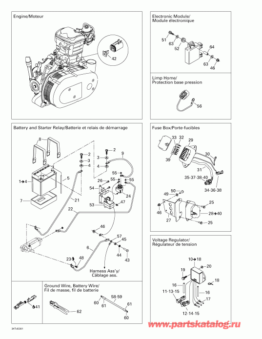 ATV  Quest 500, 2003 - Battery   