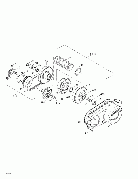 ���������� Bombardier ����������� Rally, 2003 - Pulleys