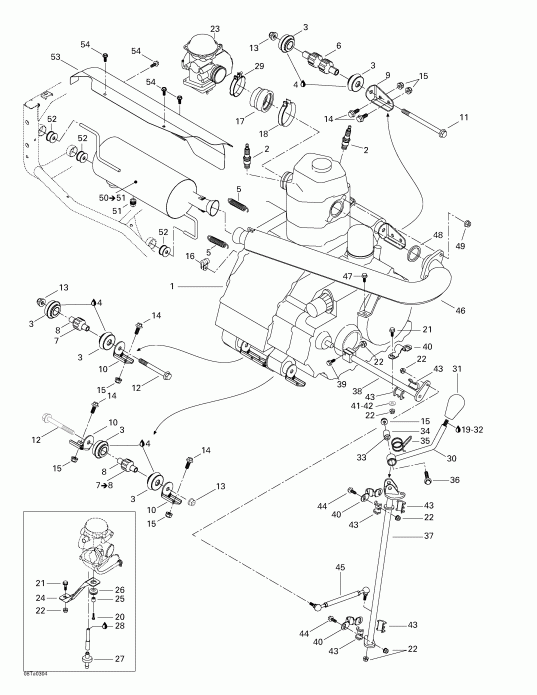 ����������� Traxter Autoshift XT, 2003 - Exhaust System