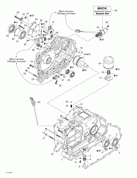 ATV  Traxter Max, 2003 - Clutch Housing And Cover
