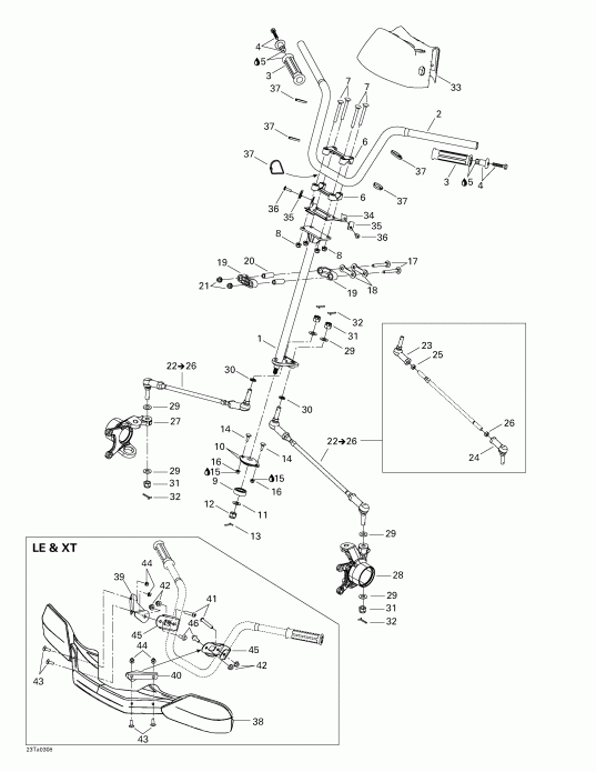 ���������� BRP Traxter Max, 2003 ������ - Steering System