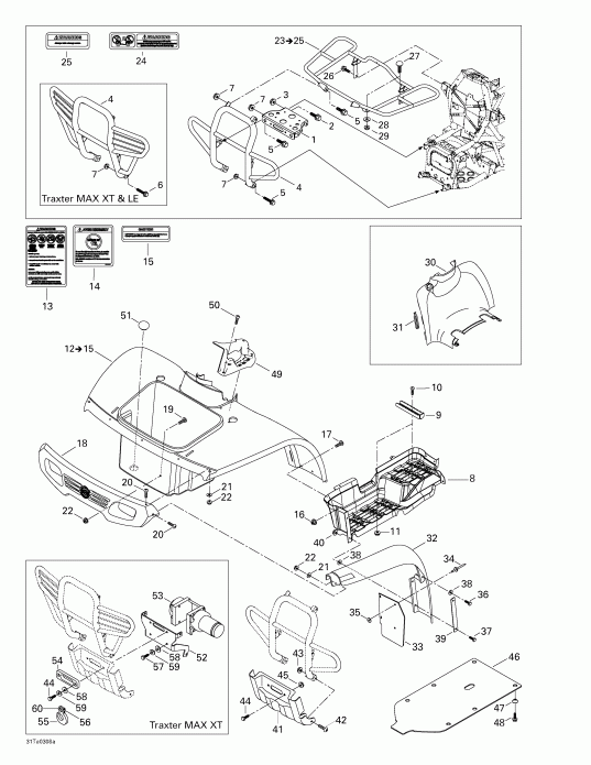 Bombardier Traxter Max, 2003  -   , Front View
