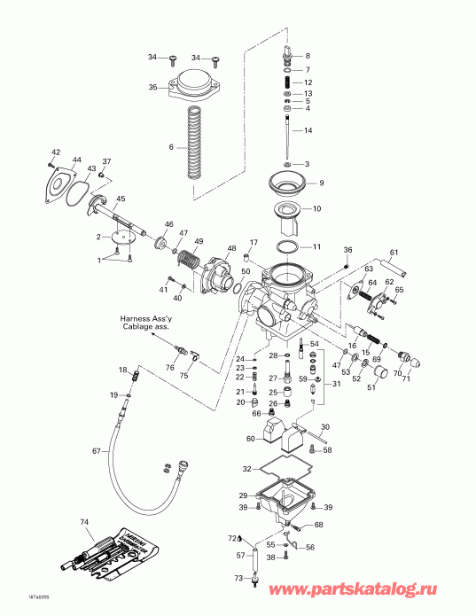 Traxter XL, 7571, 2003 - Carburetor