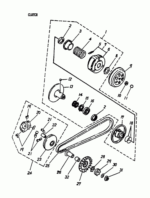   Mini DS 50 2-strokes, 2004 - Clutch