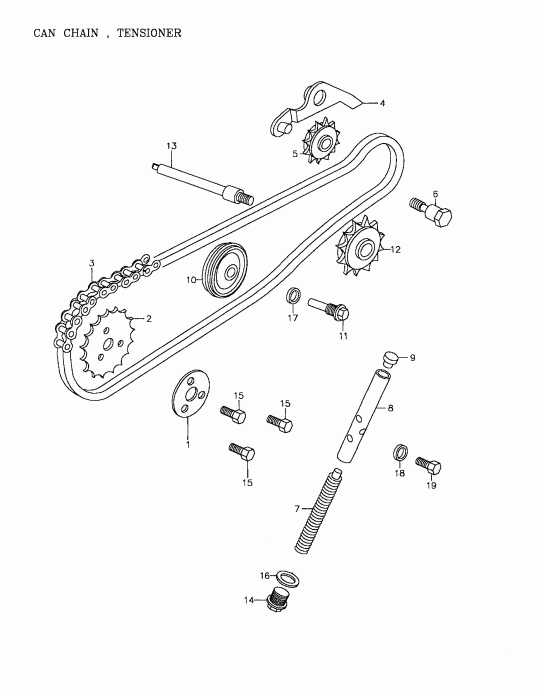 ATV - Cam Chain, Tensioner