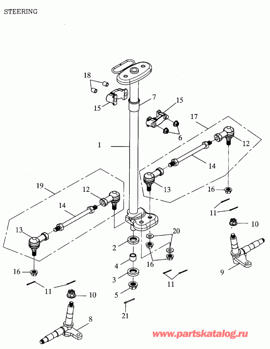    Mini DS 90 4-strokes, 2004 - Steering System