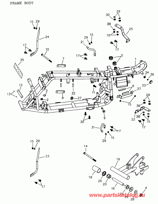 ������������  Mini DS 90 4-strokes, 2004 - Frame And Body
