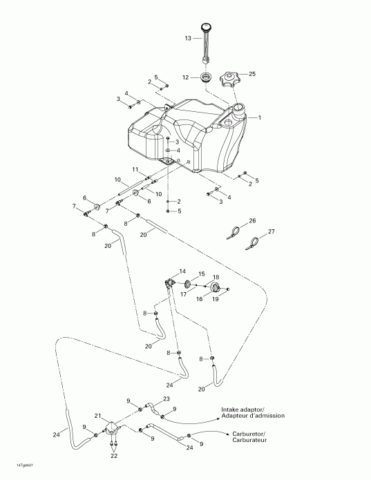 ATV  ������ Outlander 330/400 STD 2 X 4, 2004 - ��������� ���