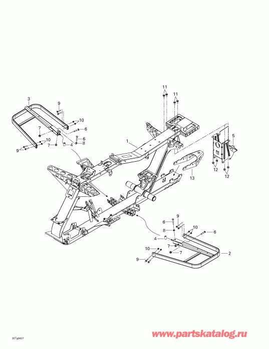 ����������  ������ Outlander 400 XT 4 X 4, 2004 - Frame