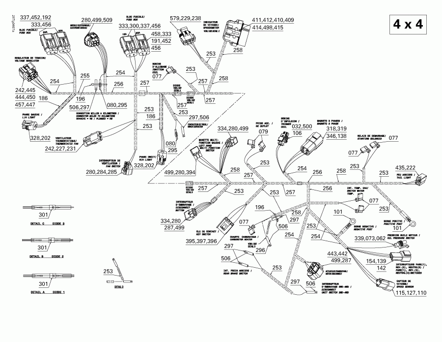 ������������  ����������� Outlander 400 XT 4 X 4, 2004 - Main ���� �������� (4x4)