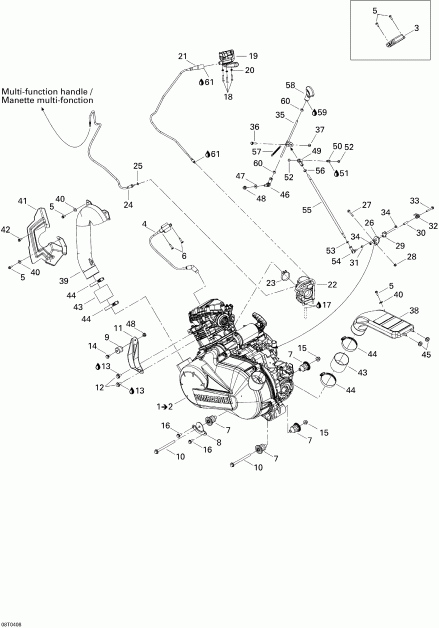  Bombardier  Outlander MAX 400, 2004 - Engine