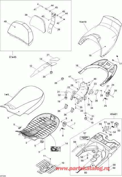 ���������� Bombardier Outlander MAX 400, 2004 ������ - Seat