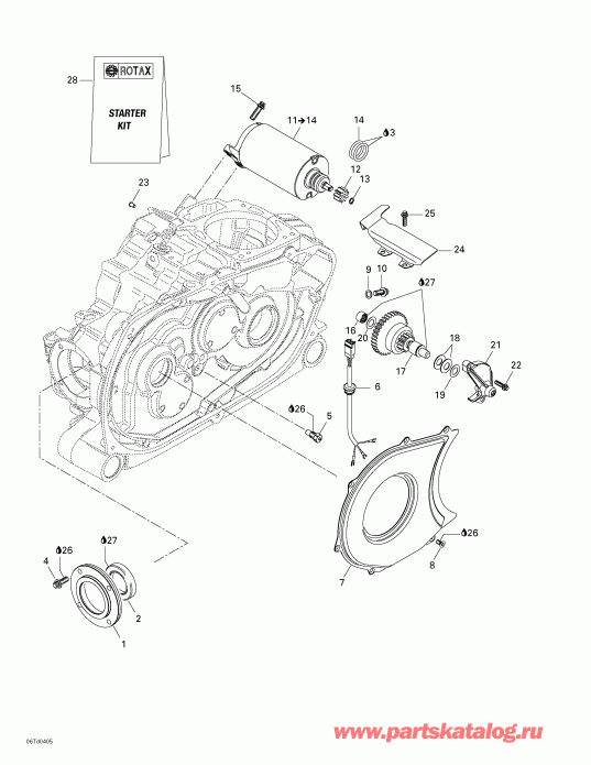 ATV BRP Quest STD, 2004 ������ - Electric Starter