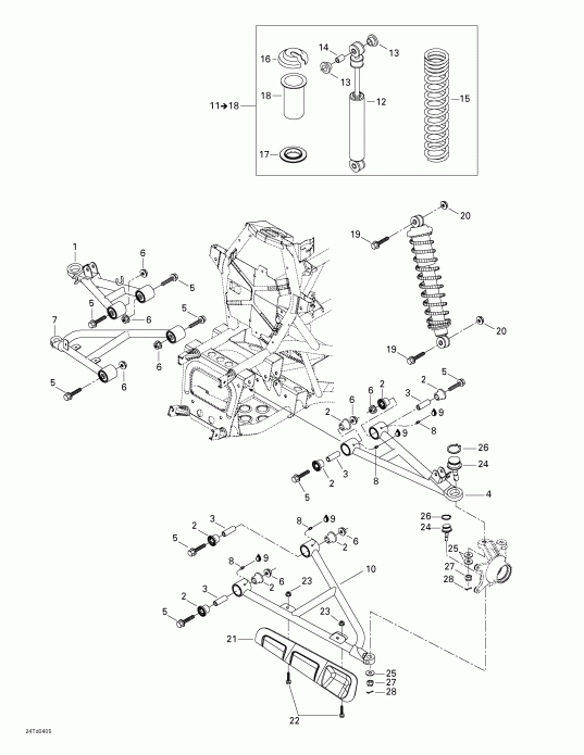 Quest STD, 2004 - Front Suspension