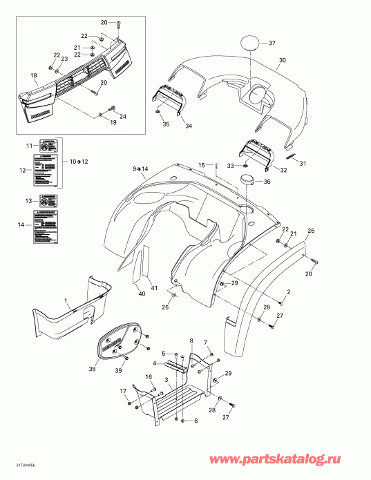 ����������  Quest XT, 2004 ������ - Body And Accessories, Rear View