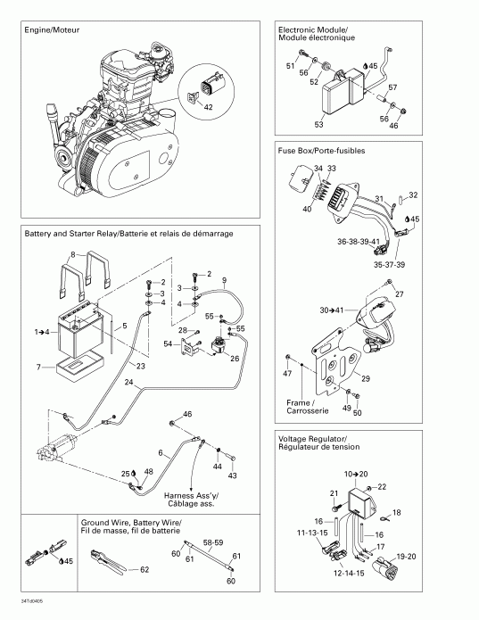 ������������ BRP Quest XT, 2004 ������ - Battery And Electrical Accessories