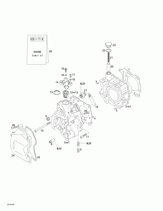 ������ Rally 175, 2004 - Crankshaft, Piston And Cylinder