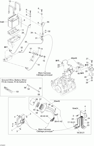 ����������  Traxter Max Std & Max XT, 2004 ������ - Battery � ��������� ����������