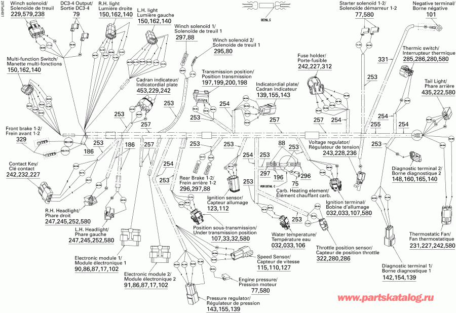 ������ Traxter Max Std & Max XT, 2004 - Main Harness